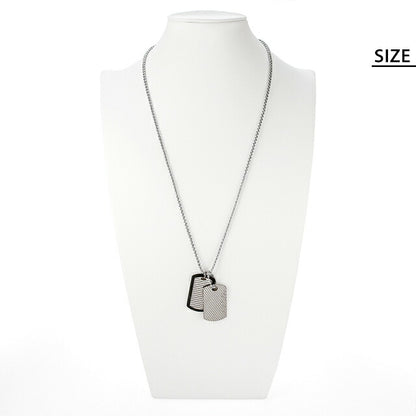ディーゼル ネックレス メンズ レディース ブランド DIESEL ドッグタグ ダブルプレート ベネチアン カニカン DX1314040 アクセサリー DX1314040