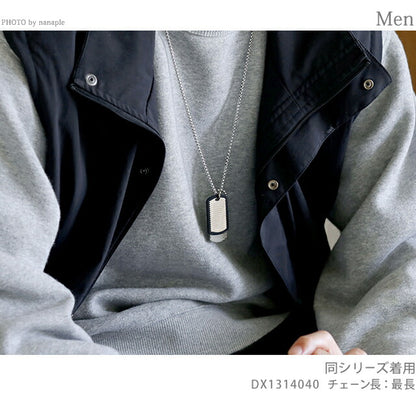 ディーゼル ネックレス メンズ レディース ブランド DIESEL ドッグタグ ダブルプレート ベネチアン カニカン DX1314040 アクセサリー DX1314040