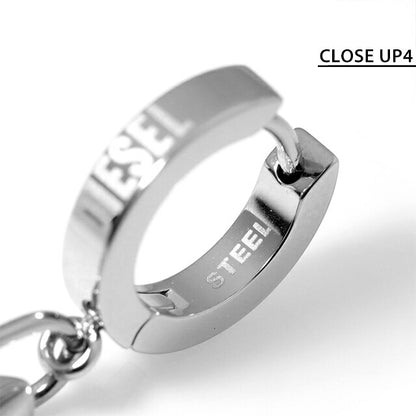 ディーゼル ピアス メンズ レディース ブランド ステンレススチール フープ 片耳用 DX1336040 シルバー アクセサリー DX1336040