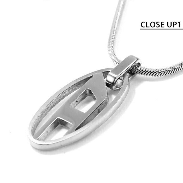 ディーゼル ネックレス メンズ レディース ブランド DIESEL ペンダント ロゴ シルバー アクセサリー DX1342040