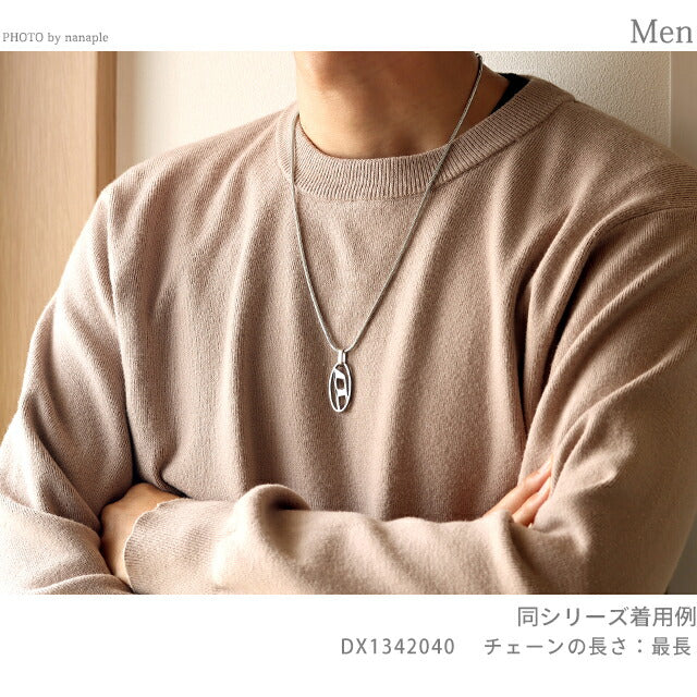 ディーゼル ネックレス メンズ レディース ブランド DIESEL ペンダント ロゴ シルバー アクセサリー DX1342040