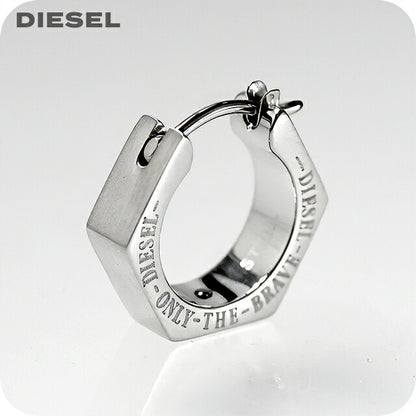 ディーゼル ピアス メンズ ブランド DIESEL フープ 片耳用 DX1345040 シルバー アクセサリー DX1345040