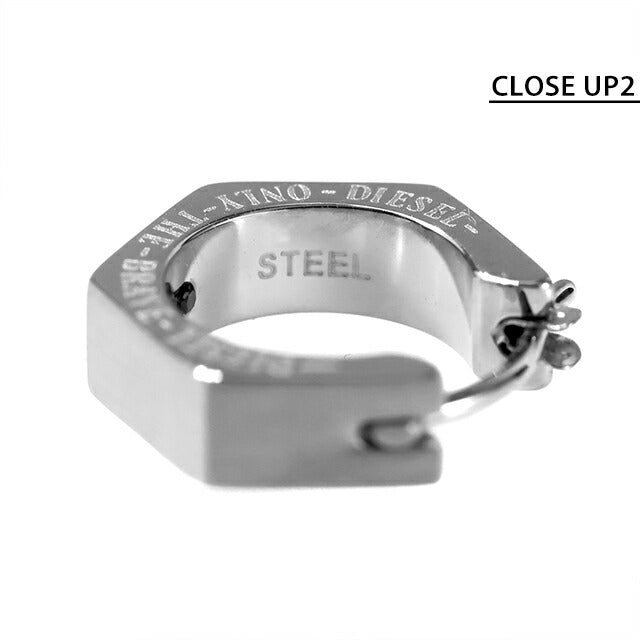 ディーゼル ピアス メンズ ブランド DIESEL フープ 片耳用 DX1345040 シルバー アクセサリー DX1345040