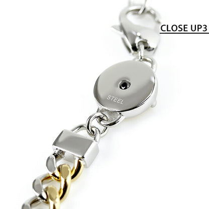 ディーゼル ネックレス メンズ レディース ブランド ステンレススチール DX1355931 シルバー ゴールド アクセサリー DX1355931