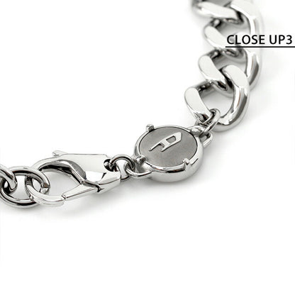 ディーゼル ブレスレット DIESEL ステンレススチール メンズ レディース DX1371040 シルバー レッド アクセサリー DX1371040