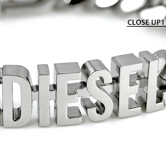ディーゼル ブレスレット メンズ レディース ブランド ステンレススチール DX1389040 シルバー アクセサリー DX1389040