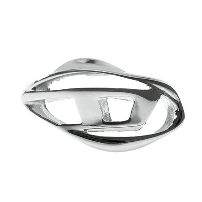 Diesel earrings for men and women brand DIESEL logo stud for one ear silver accessory DX1411040