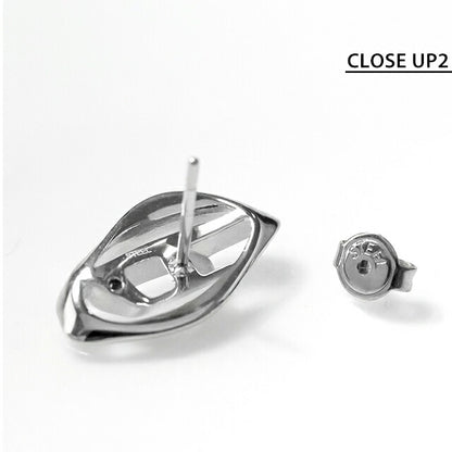 Diesel earrings for men and women brand DIESEL logo stud for one ear silver accessory DX1411040