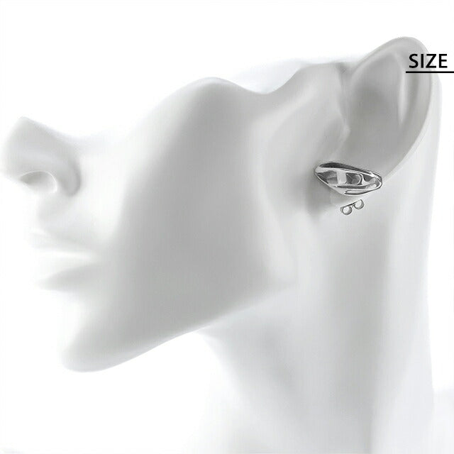 Diesel earrings for men and women brand DIESEL logo stud for one ear silver accessory DX1411040