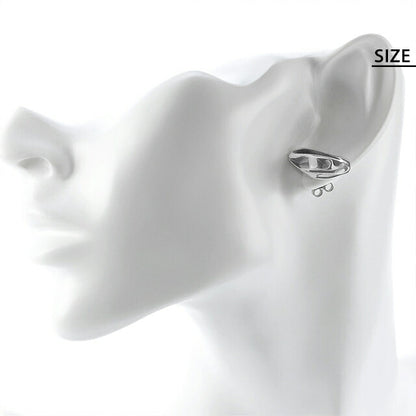 Diesel earrings for men and women brand DIESEL logo stud for one ear silver accessory DX1411040