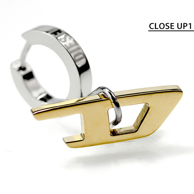 ディーゼル(DIESEL) ピアス ゴールド STEEL フープピアス ディーゼル 片耳ピアス ピアス メンズ 父の日 レディース 母の日