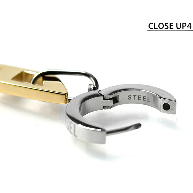 ディーゼル(DIESEL) ピアス メンズ ゴールド STEEL 新品DX141 WATCH STATION INTERNATIONAL｜ディーゼル アクセサリー メンズ ピアス