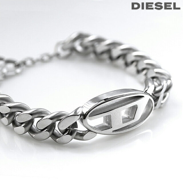 ディーゼル ブレスレット メンズ ブランド ステンレススチール DX1432040 シルバー アクセサリー DX1432040