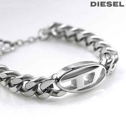 ディーゼル ブレスレット メンズ ブランド ステンレススチール DX1432040 シルバー アクセサリー DX1432040