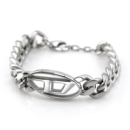 ディーゼル ブレスレット メンズ ブランド ステンレススチール DX1432040 シルバー アクセサリー DX1432040