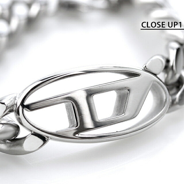 ディーゼル ブレスレット メンズ ブランド ステンレススチール DX1432040 シルバー アクセサリー DX1432040