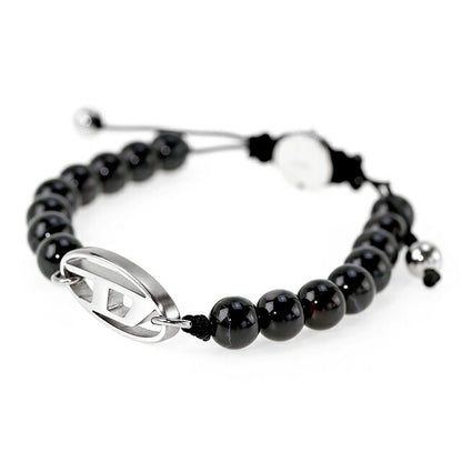 ディーゼル ブレスレット メンズ レディース ブランド セミプレシャス DX1434040 ブラック アクセサリー DX1434040