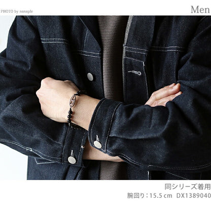 ディーゼル ブレスレット メンズ レディース ブランド セミプレシャス DX1434040 ブラック アクセサリー DX1434040