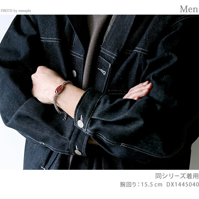 ディーゼル ブレスレット メンズ レディース ブランド ステンレススチール DX1445040 シルバー レッド アクセサリー DX1445040