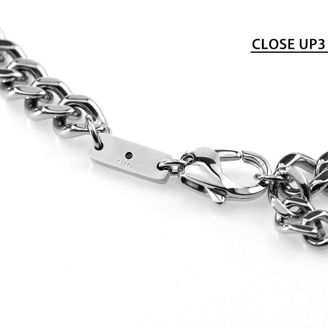 ディーゼル ネックレス メンズ レディース ブランド ステンレススチール DX1446040 シルバー レッド アクセサリー DX1446040