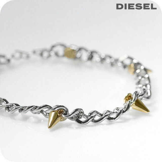 ディーゼル ブレスレット メンズ レディース ブランド DIESEL シルバー ゴールド アクセサリー DX1453931