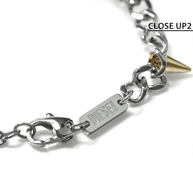 ディーゼル ブレスレット メンズ レディース ブランド DIESEL シルバー ゴールド アクセサリー DX1453931