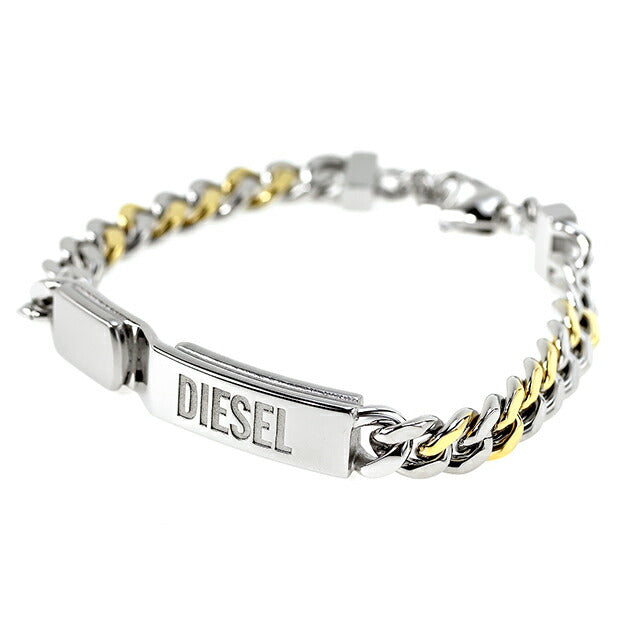 ディーゼル ブレスレット メンズ レディース ブランド ステンレススチール DX1457931 シルバー ゴールド アクセサリー DX1457931