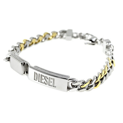 ディーゼル ブレスレット メンズ レディース ブランド ステンレススチール DX1457931 シルバー ゴールド アクセサリー DX1457931