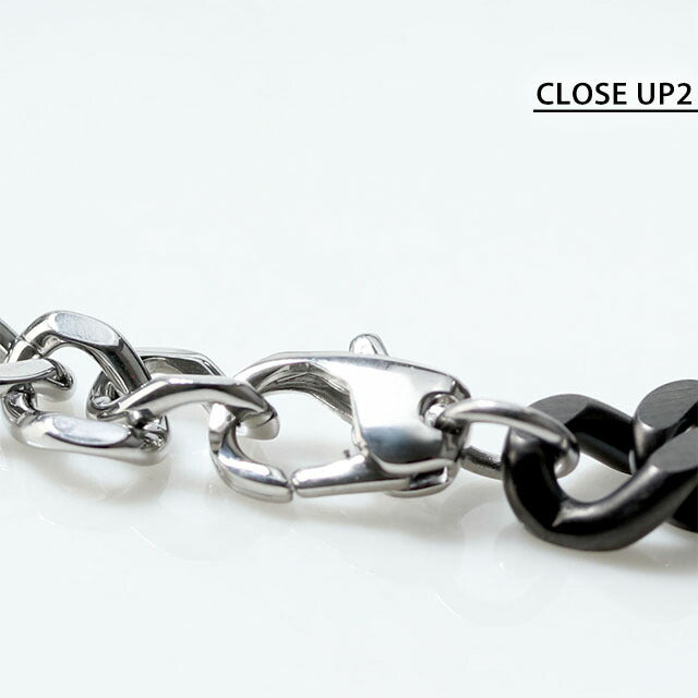 ディーゼル ブレスレット メンズ レディース ブランド チェーン ステンレススチール DX1486060 ブラック シルバー アクセサリー DX1486060