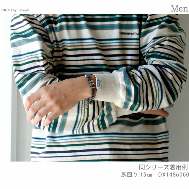 ディーゼル ブレスレット メンズ レディース ブランド チェーン ステンレススチール DX1486060 ブラック シルバー アクセサリー DX1486060