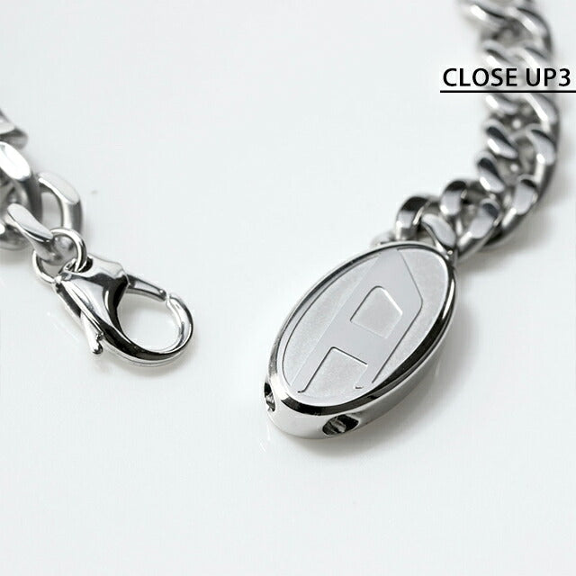 ディーゼル ネックレス メンズ レディース ブランド チェーン ステンレススチール DX1509040 シルバー アクセサリー DX1509040