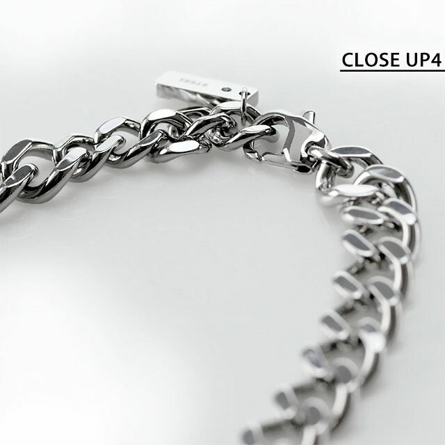 ディーゼル ブレスレット メンズ レディース ブランド チェーン ステンレススチール DX1513040 シルバー ブラック アクセサリー DX1513040