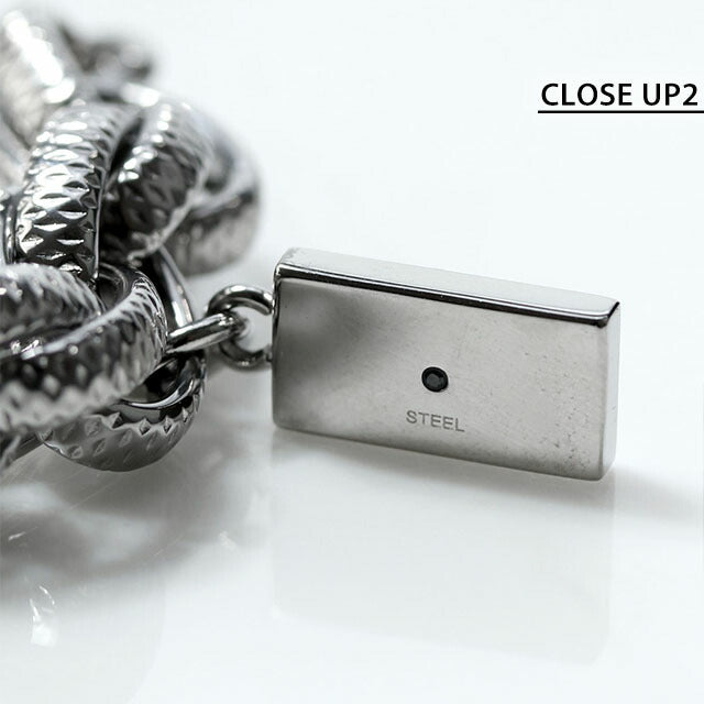 ディーゼル ブレスレット メンズ レディース ブランド チェーン ステンレススチール DX1514040 シルバー アクセサリー DX1514040