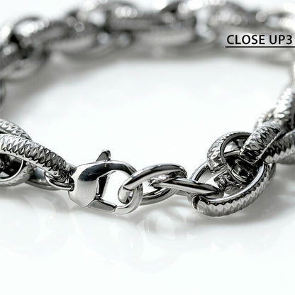 ディーゼル ブレスレット メンズ レディース ブランド チェーン ステンレススチール DX1514040 シルバー アクセサリー DX1514040