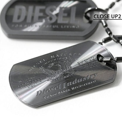 ディーゼル ネックレス メンズ ブランド DIESEL ペンダント ドッグタグ DX1554001 アクセサリー DX1554001
