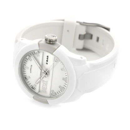 ディーゼル 時計 ダブルアップ 43mm クオーツ メンズ 腕時計 ブランド DZ1981 ホワイト DZ1981