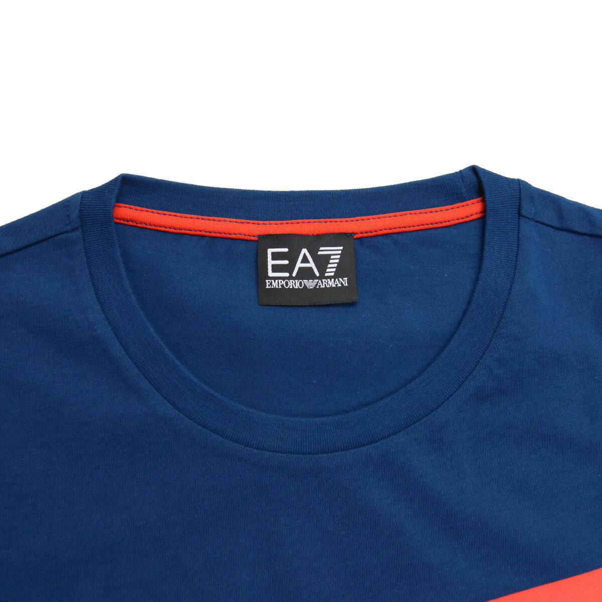 イーエーセブン Tシャツ メンズ コットン100% トルコ 6HPT33 BLUE OPAL ブルー系 ファッション EA76HPT33A021
