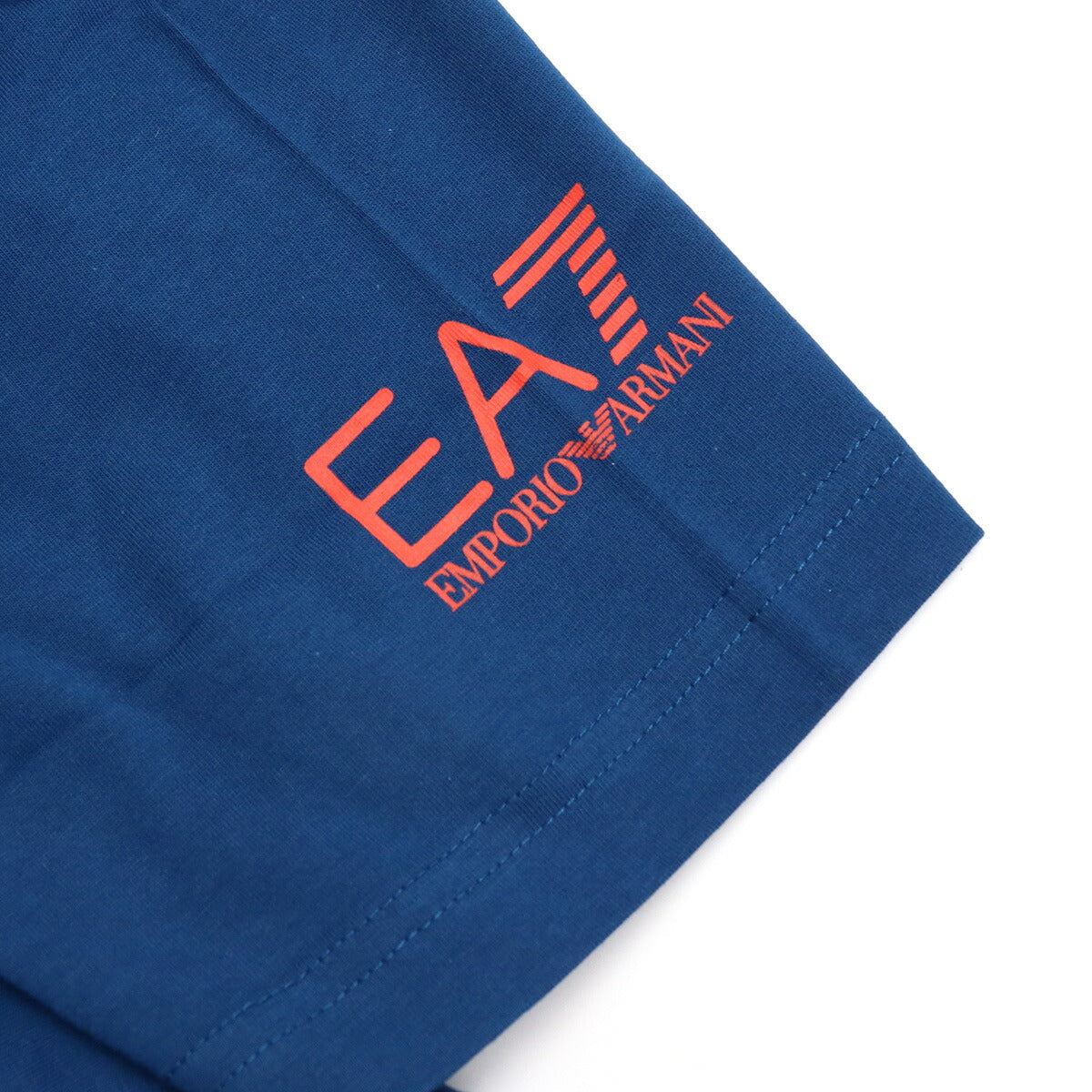 イーエーセブン Tシャツ メンズ コットン100% トルコ 6HPT33 BLUE OPAL ブルー系 ファッション EA76HPT33A021