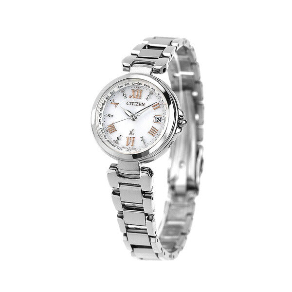Citizen CrossCy Eco Drive Solar Radio Watch Happy Flight White CITIZEN xC EC1030-50A Watch Brand Women&
