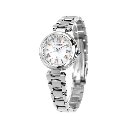 Citizen CrossCy Eco Drive Solar Radio Watch Happy Flight White CITIZEN xC EC1030-50A Watch Brand Women&