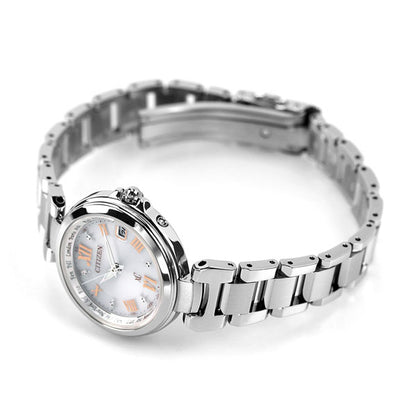 Citizen CrossCy Eco Drive Solar Radio Watch Happy Flight White CITIZEN xC EC1030-50A Watch Brand Women&
