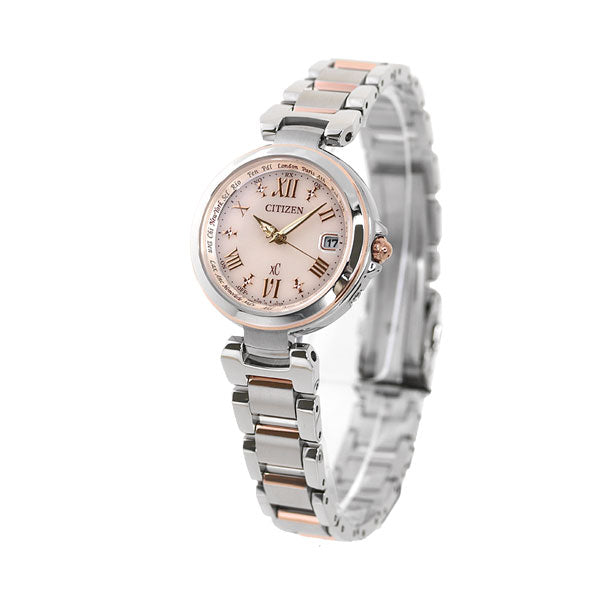 Citizen CrossCy Eco Drive Solar Radio Watch Happy Flight Pink CITIZEN xC EC1034-59W Watch Brand Women&