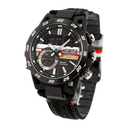 エディフィス EDIFICE ECB-40MU-1A 「無限」 50周年記念 コラボレーションモデル ソスペンシオーネ Bluetooth メンズ 腕時計 ブランド カシオ casio アナデジ ブラック 黒 ECB-40MU-1ADR