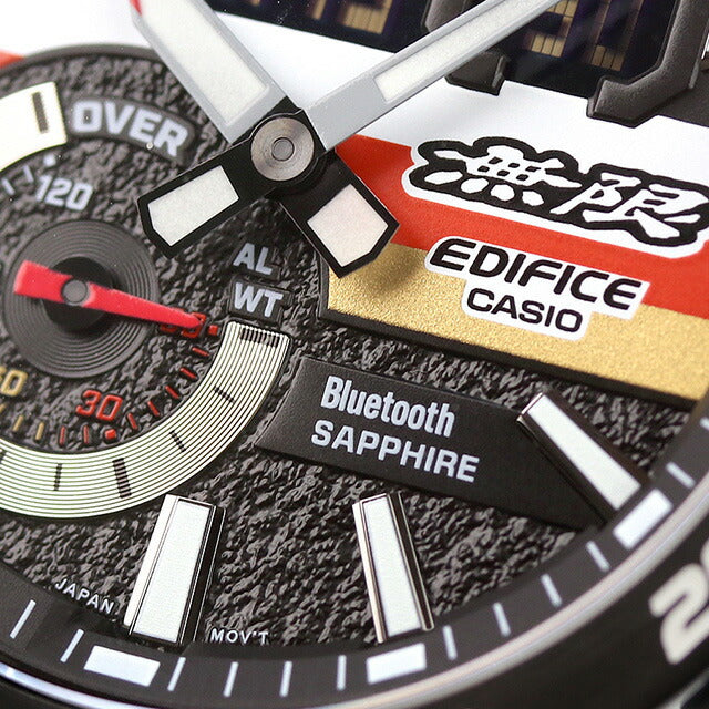 エディフィス EDIFICE ECB-40MU-1A 「無限」 50周年記念 コラボレーションモデル ソスペンシオーネ Bluetooth メンズ 腕時計 ブランド カシオ casio アナデジ ブラック 黒 ECB-40MU-1ADR