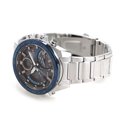 カシオ エディフィス 海外モデル ソーラー ECB-900 メンズ アナデジ ECB-900DB-1BDR CASIO EDIFICE 腕時計 Bluetooth ブラック ブルー ECB-900DB-1BDR