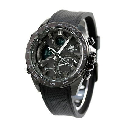 カシオ エディフィス Bluetooth 海外モデル メンズ 腕時計 ECB-900PB-1ADR CASIO EDIFICE オールブラック 黒 時計 ECB-900PB-1ADR
