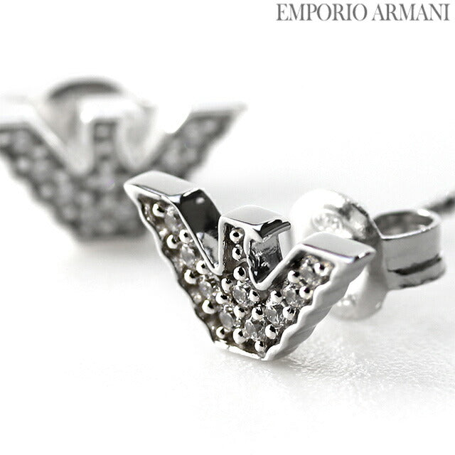 020901 EMPORIO ARMANI ピアス 両耳 イーグル エンポリオ アルマーニ ピアス EMPORIO ARMANI シルバー925