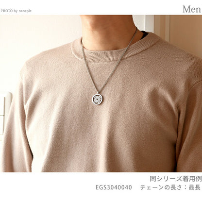 エンポリオ アルマーニ ネックレス メンズ レディース ブランド EMPORIO ARMANI ペンダント シルバー アクセサリー EGS3040040