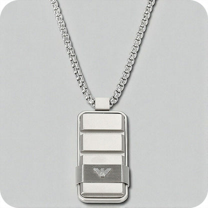 エンポリオ・アルマーニ ネックレス メンズ ブランド EMPORIO ARMANI EGS3078040 シルバー EGS3078040