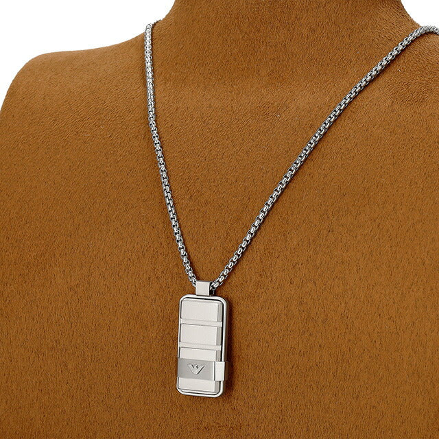 エンポリオ・アルマーニ ネックレス メンズ ブランド EMPORIO ARMANI EGS3078040 シルバー EGS3078040